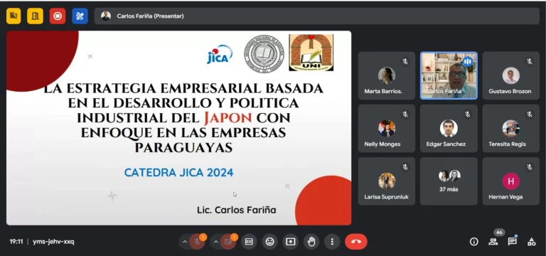 CÁTEDRA JICA 2024: nueva edición se centra en estrategias y políticas del Japón aplicadas al Paraguay