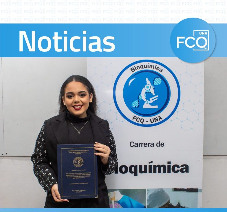 Egresada de la FCQ obtiene beca para cursar una Maestría en la Universidad de Chile